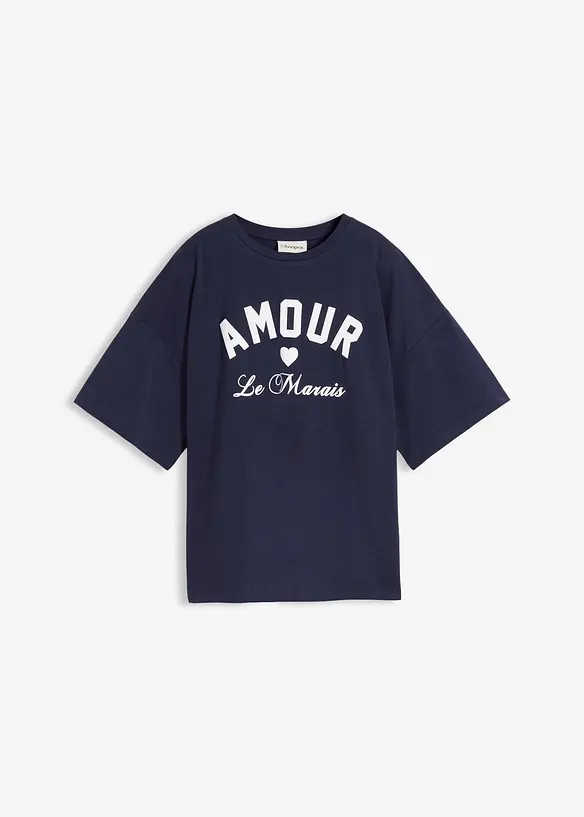 Tričko z elastick&eacute; směsi s organickou bavlnou, bonprix