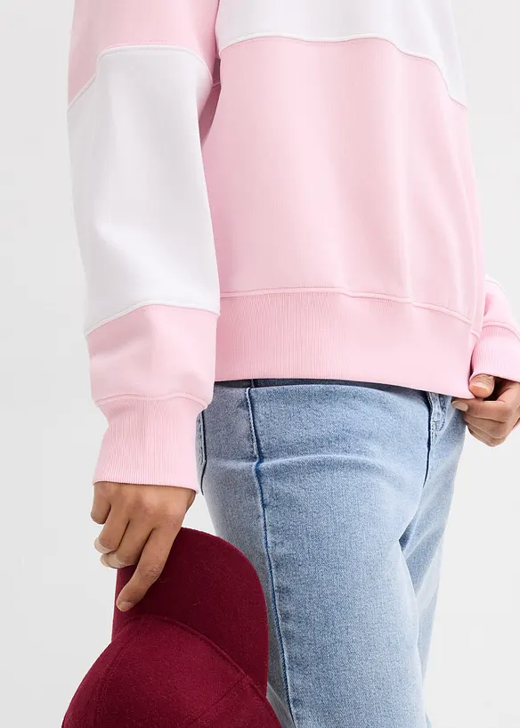 Oversize mikina z měkk&eacute; bavlněn&eacute; směsi, bonprix