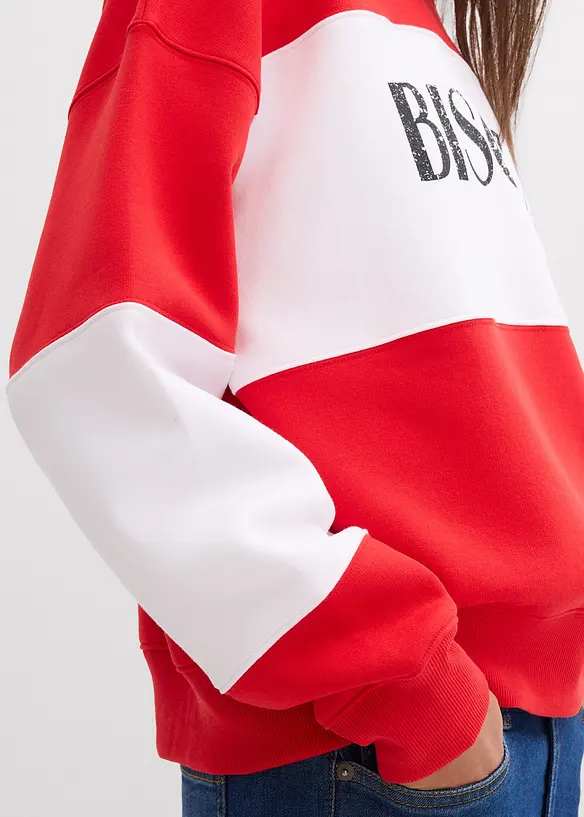 Oversize mikina z měkk&eacute; bavlněn&eacute; směsi, bonprix