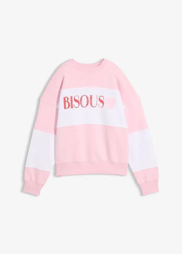 Oversize mikina z měkk&eacute; bavlněn&eacute; směsi, bonprix