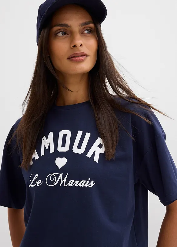 Tričko z elastick&eacute; směsi s organickou bavlnou, bonprix