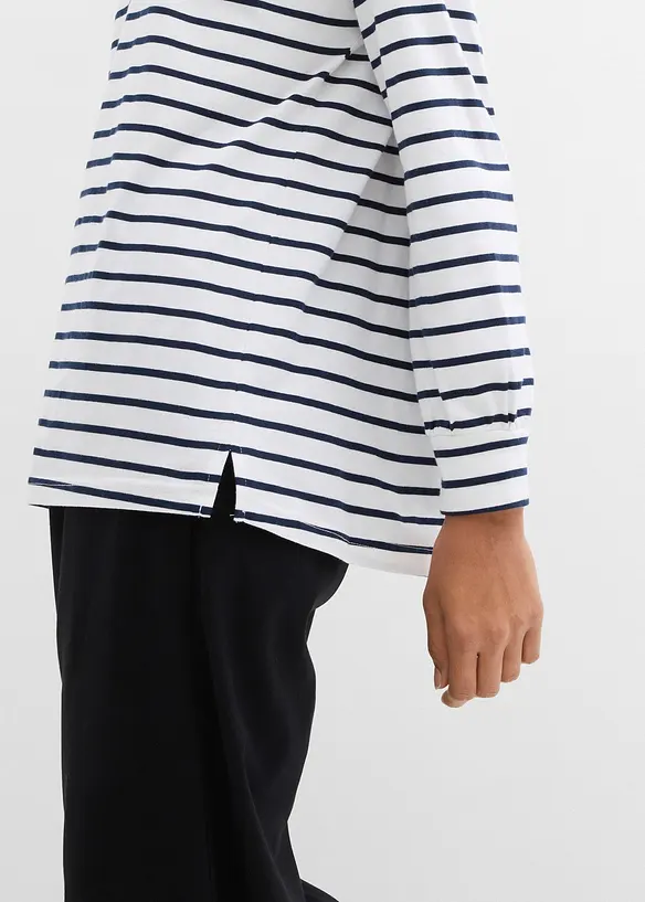 Tričko s dlouh&yacute;m ruk&aacute;vem, z čist&eacute; organick&eacute; bavlny, bonprix