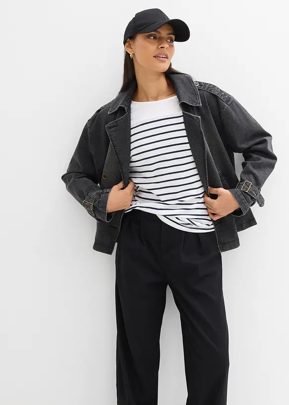 Tričko s dlouh&yacute;m ruk&aacute;vem, z čist&eacute; organick&eacute; bavlny, bonprix