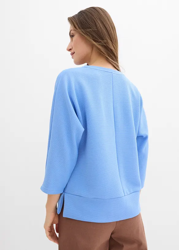 Mikina ze strukturovan&eacute;ho materi&aacute;lu, bonprix