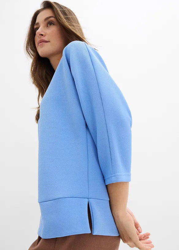 Mikina ze strukturovan&eacute;ho materi&aacute;lu, bonprix