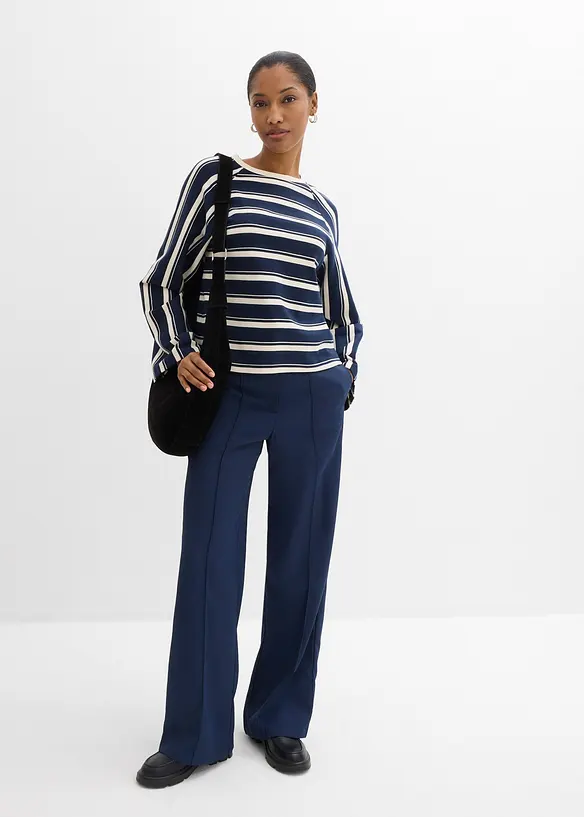 Tričko s dlouh&yacute;m ruk&aacute;vem z těžk&eacute;ho žerzeje, bonprix