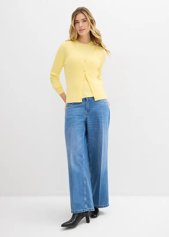 Pleten&yacute; top s visk&oacute;zou, bonprix