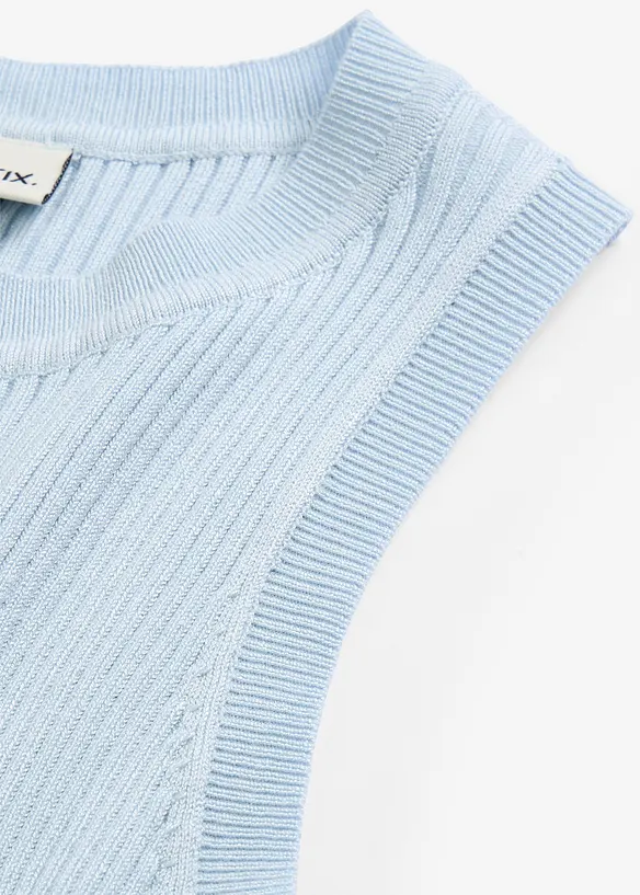 Pleten&yacute; top s visk&oacute;zou, bonprix