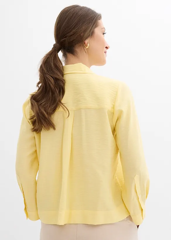 Kr&aacute;tk&aacute; a &scaron;irok&aacute; halenka z visk&oacute;zov&eacute; směsi, bonprix