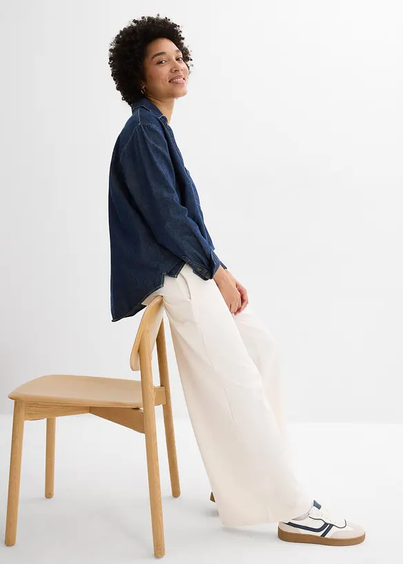 Culotte kalhoty z čist&eacute; organick&eacute; bavlny, bonprix