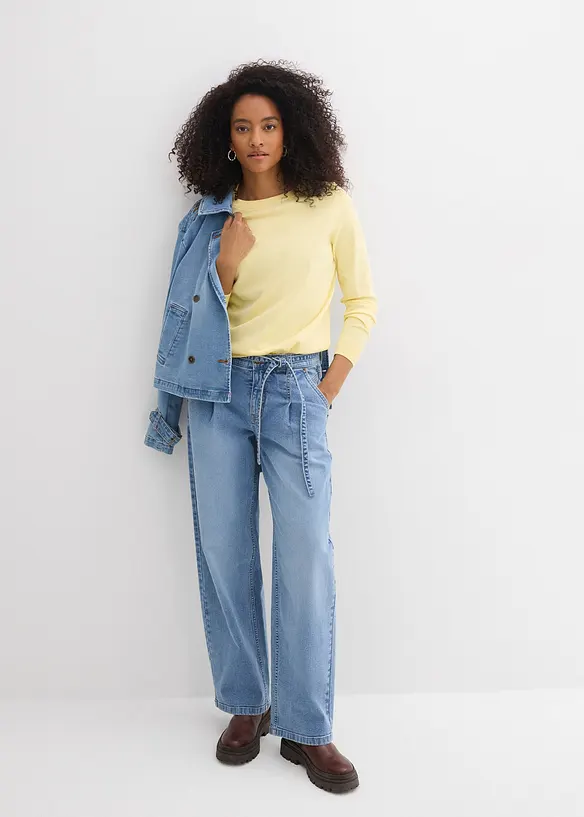 Dž&iacute;ny Barrel, Mid Waist, bonprix