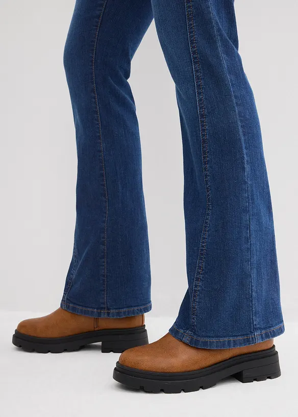 Dž&iacute;ny Bootcut, High Waist, bonprix