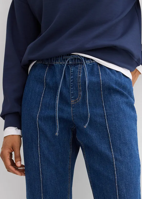 Dž&iacute;ny Bootcut, Mid Waist, pohodln&yacute; pas, bonprix
