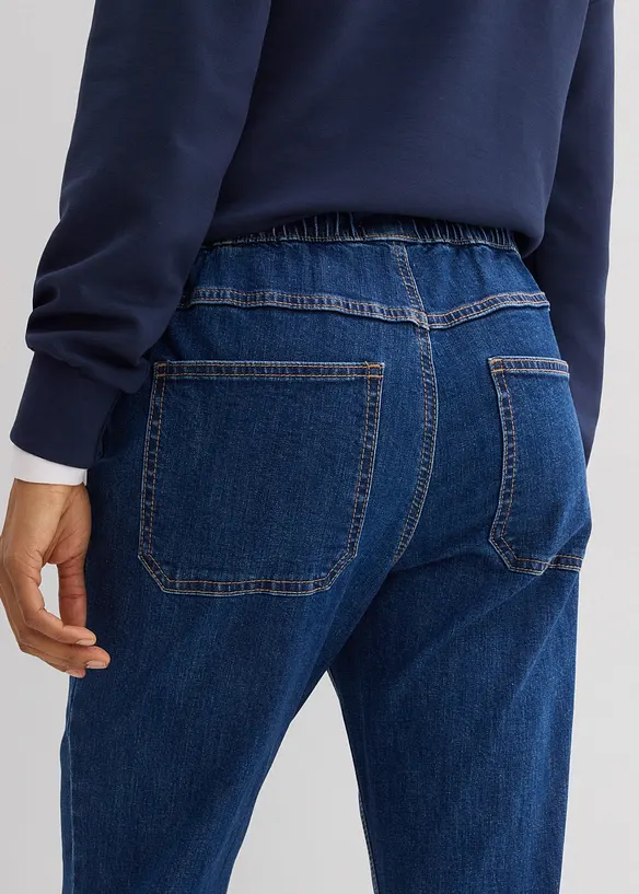 Dž&iacute;ny Bootcut, Mid Waist, pohodln&yacute; pas, bonprix