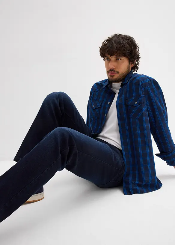 Strečov&eacute; dž&iacute;ny Regular Fit s p&aacute;skem, Straight, bonprix