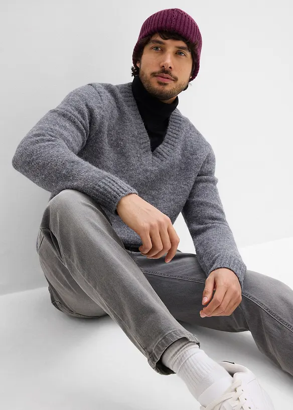 Strečov&eacute; dž&iacute;ny Regular Fit s p&aacute;skem, Straight, bonprix