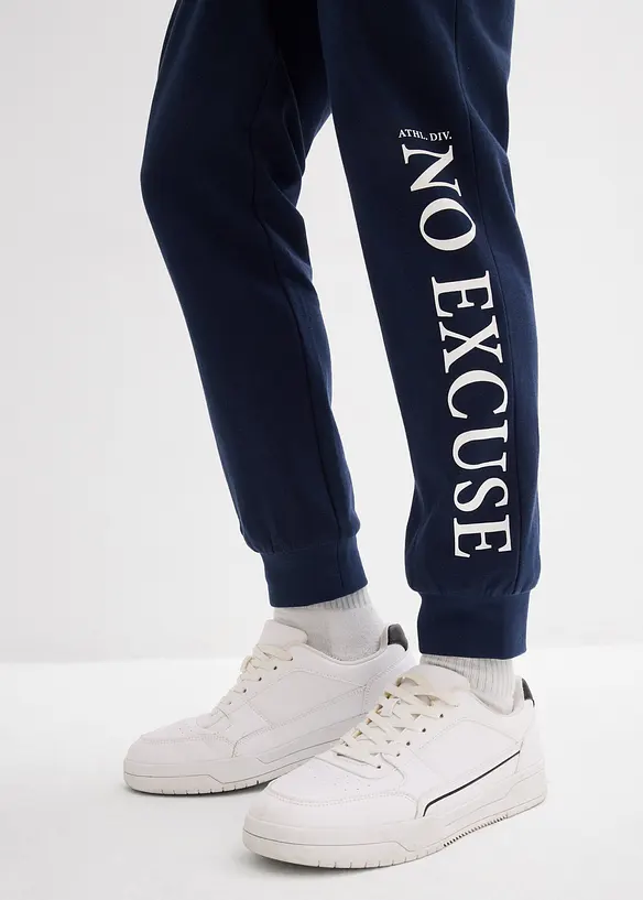 Joggingov&eacute; kalhoty z čist&eacute; bavlny, bonprix