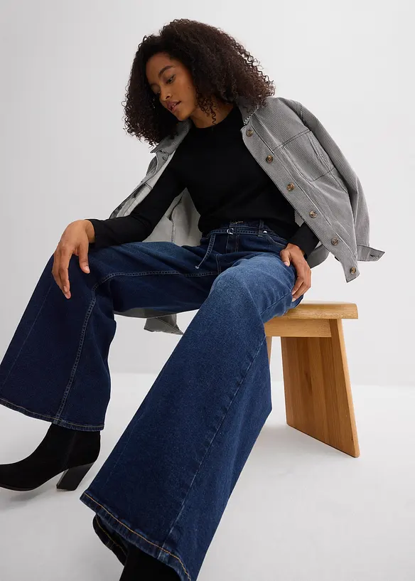 Dž&iacute;ny Wide Leg, Mid Waist, bonprix