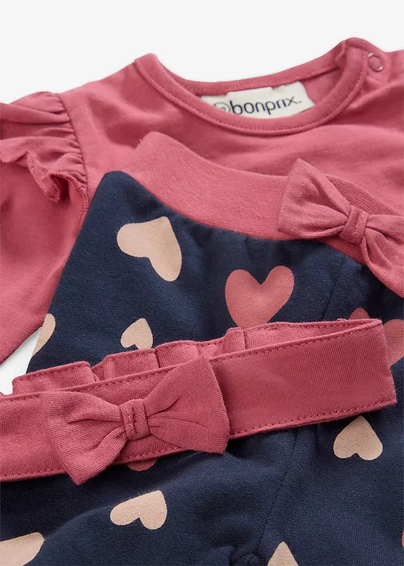 Body + kalhoty + čelenka (3d&iacute;ln&aacute; souprava), bonprix