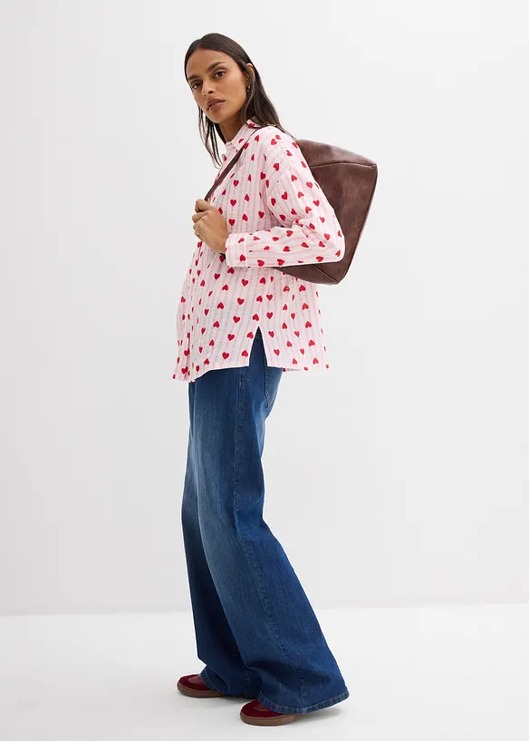 Oversize ko&scaron;ilov&aacute; halenka z měkk&eacute;ho mu&scaron;el&iacute;nu, bonprix