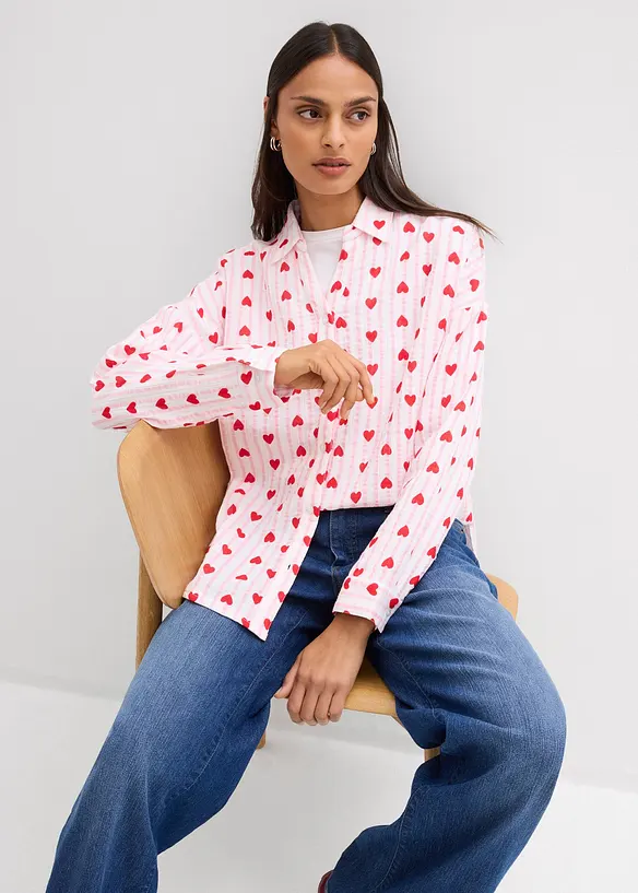 Oversize ko&scaron;ilov&aacute; halenka z měkk&eacute;ho mu&scaron;el&iacute;nu, bonprix