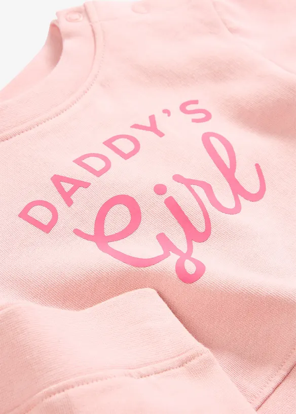 Souprava mikiny a kalhot z čist&eacute; organick&eacute; bavlny (2d&iacute;ln&aacute; souprava), bonprix