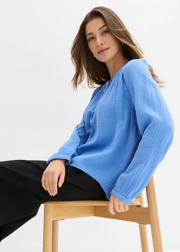 Halenkov&eacute; tričko z měkk&eacute;ho mu&scaron;el&iacute;nu, bonprix