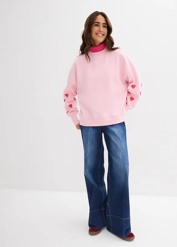 Mikina z bavlněn&eacute; směsi, bonprix