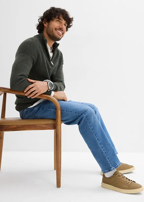 Strečov&eacute; dž&iacute;ny Relaxed Fit, Straight, bonprix