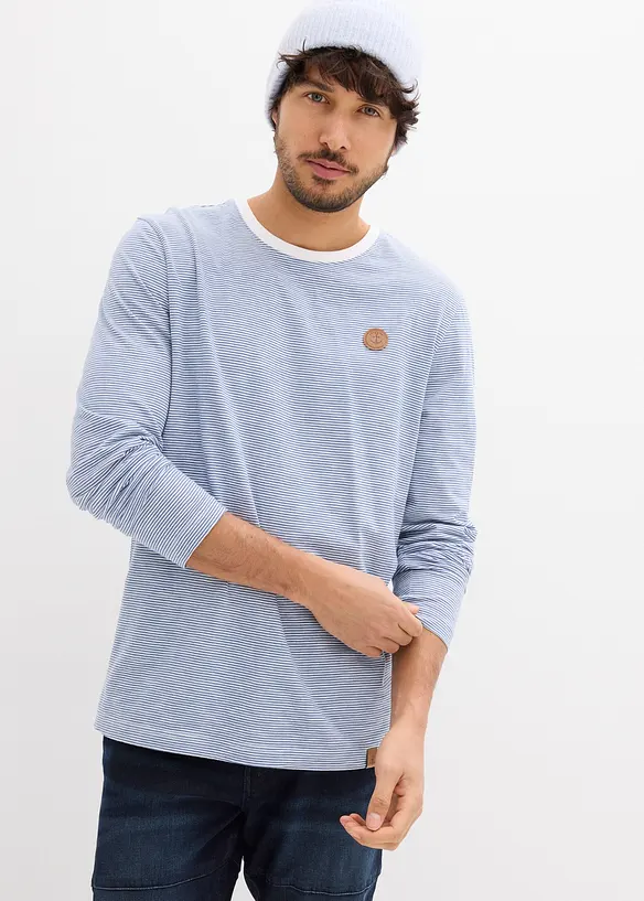 Triko s dlouh&yacute;m ruk&aacute;vem, z čist&eacute; organick&eacute; bavlny, bonprix