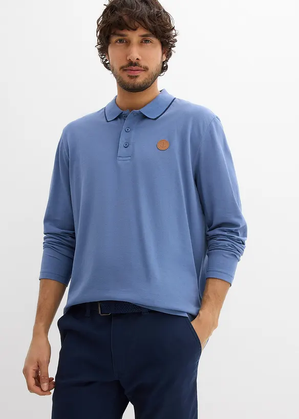 P&oacute;lo tričko s dlouh&yacute;m ruk&aacute;vem, z čist&eacute; organick&eacute; bavlny, bonprix