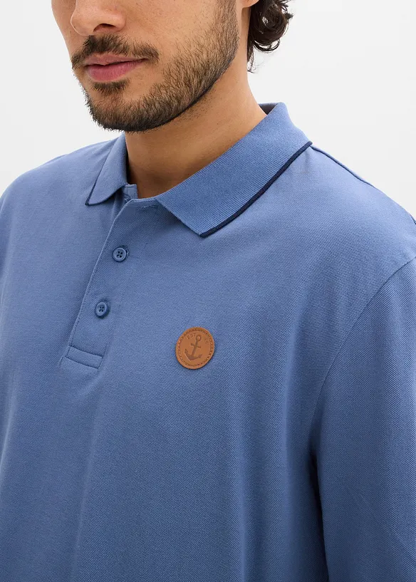 P&oacute;lo tričko s dlouh&yacute;m ruk&aacute;vem, z čist&eacute; organick&eacute; bavlny, bonprix