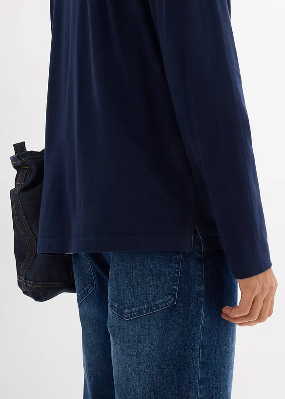 P&oacute;lo tričko s dlouh&yacute;m ruk&aacute;vem, z čist&eacute; organick&eacute; bavlny, bonprix