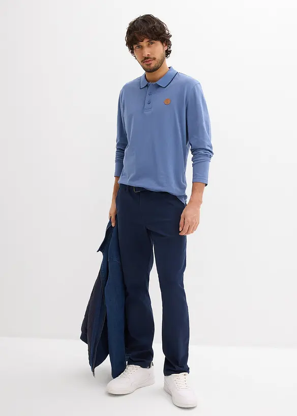 P&oacute;lo tričko s dlouh&yacute;m ruk&aacute;vem, z čist&eacute; organick&eacute; bavlny, bonprix