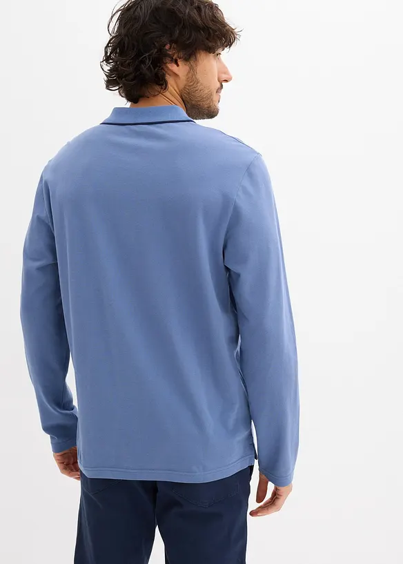 P&oacute;lo tričko s dlouh&yacute;m ruk&aacute;vem, z čist&eacute; organick&eacute; bavlny, bonprix