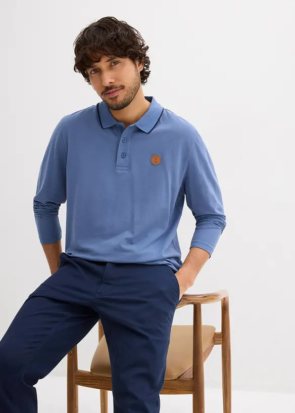 P&oacute;lo tričko s dlouh&yacute;m ruk&aacute;vem, z čist&eacute; organick&eacute; bavlny, bonprix