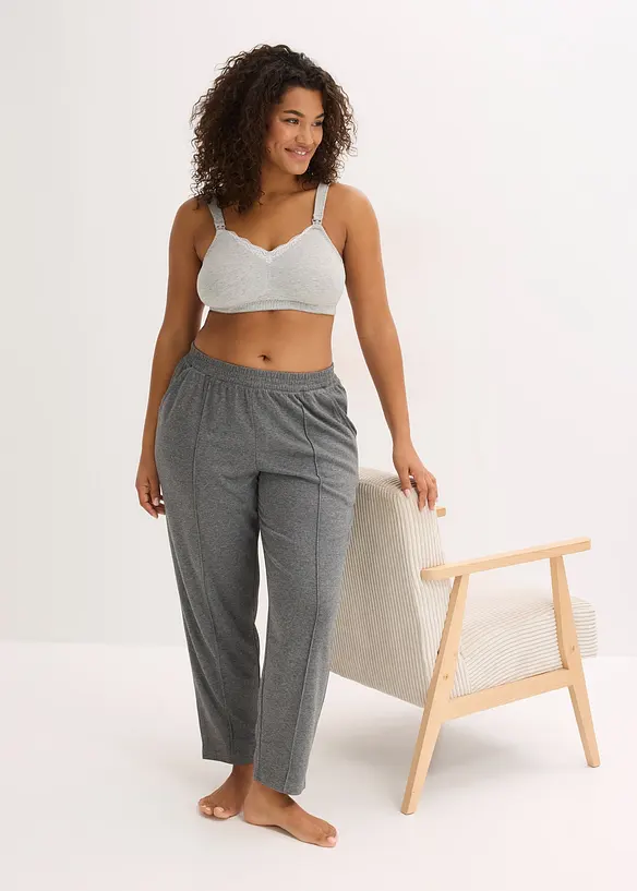 Koj&iacute;c&iacute; podprsenka bez kostic, s organickou bavlnou a krajkou (2 ks v balen&iacute;), bonprix