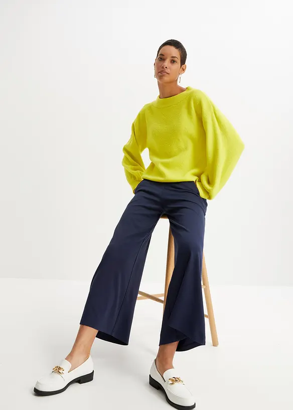 Kalhoty Culotte z visk&oacute;zov&eacute; směsi, bonprix