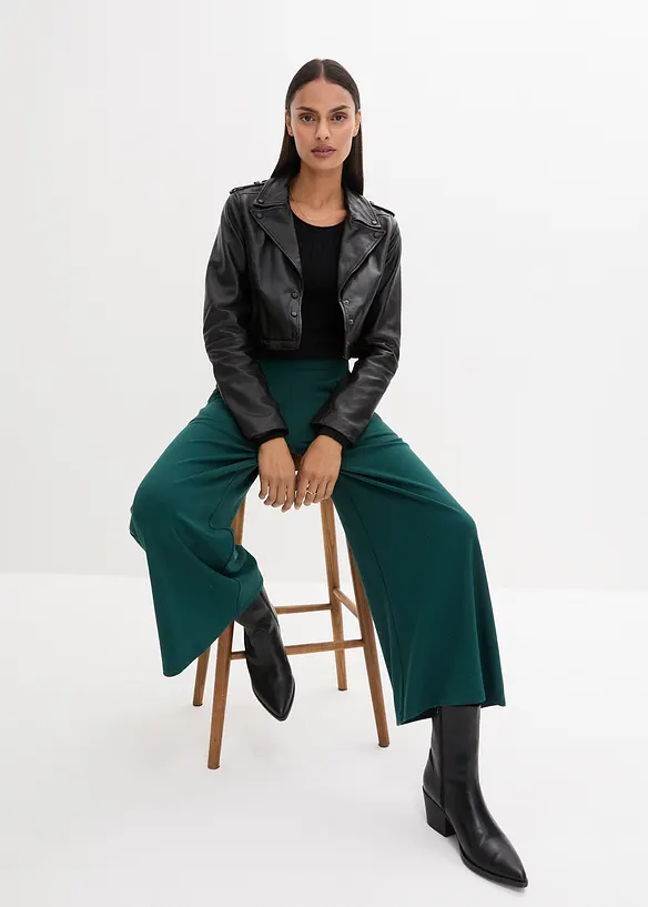 Kalhoty Culotte z visk&oacute;zov&eacute; směsi, bonprix