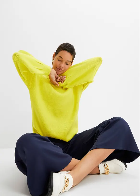 Kalhoty Culotte z visk&oacute;zov&eacute; směsi, bonprix