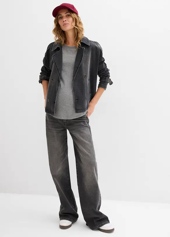 Těhotensk&eacute; triko s diskr&eacute;tn&iacute; &uacute;pravou pro kojen&iacute; a s organickou bavlnou (2 ks v balen&iacute;), bonprix