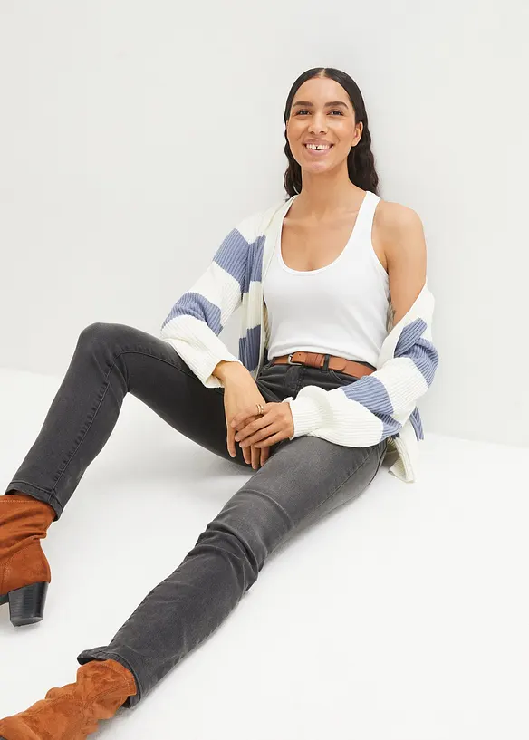 Stahovac&iacute; dž&iacute;ny, Slim Fit, High Waist, bonprix