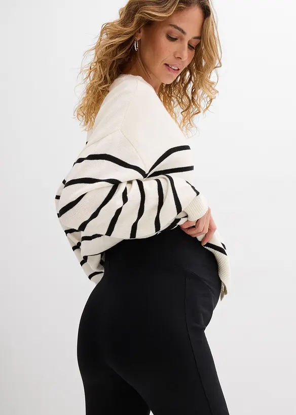 Těhotensk&eacute; leg&iacute;ny z organick&eacute; bavlny (3 ks v balen&iacute;), bonprix