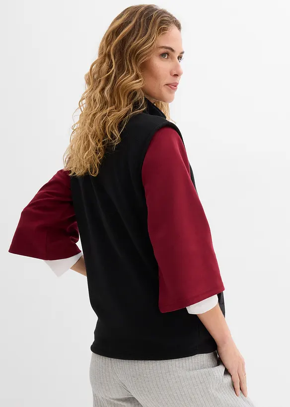 Těhotensk&aacute; vesta 3 v 1 s fl&iacute;sovou vsadkou na no&scaron;en&iacute; miminka, bonprix