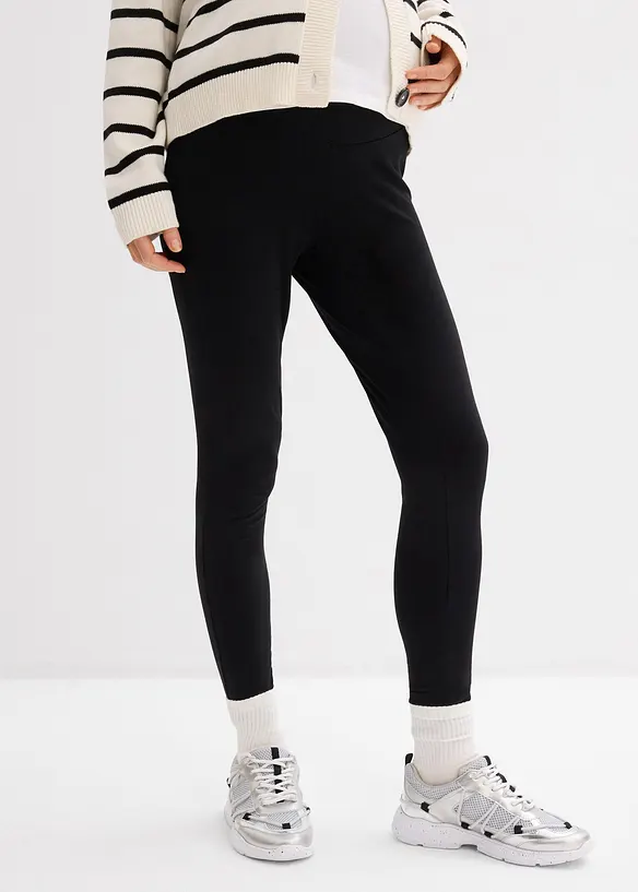 Těhotensk&eacute; leg&iacute;ny z organick&eacute; bavlny (3 ks v balen&iacute;), bonprix