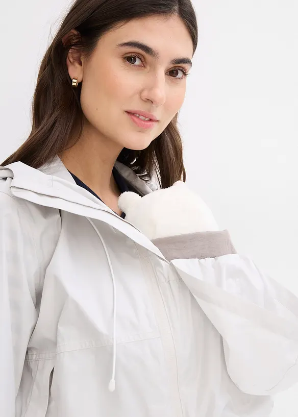 Velmi lehk&aacute; těhotensk&aacute; a nos&iacute;c&iacute; bunda, odoln&aacute; vůči větru a de&scaron;ti, bonprix