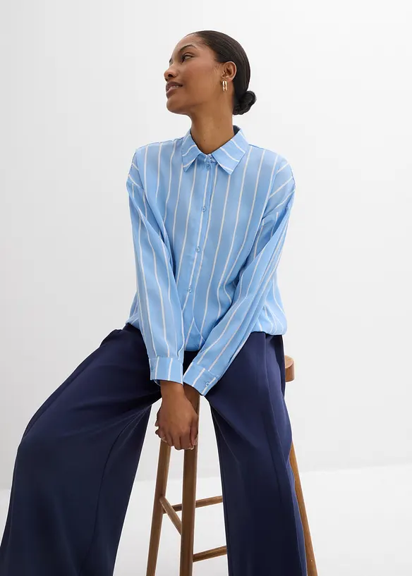 Ko&scaron;ilov&aacute; halenka ze spl&yacute;vav&eacute;ho sat&eacute;nu, bonprix