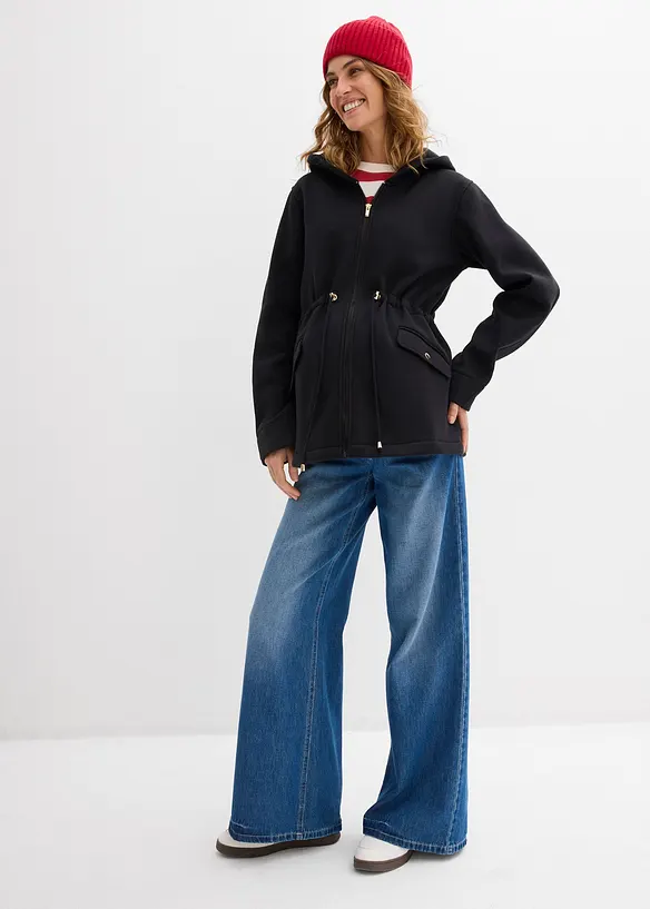 Bunda 3 v 1 z tepl&aacute;koviny, na těhotenstv&iacute; i po něm, se vsadkou na no&scaron;en&iacute; miminka, bonprix