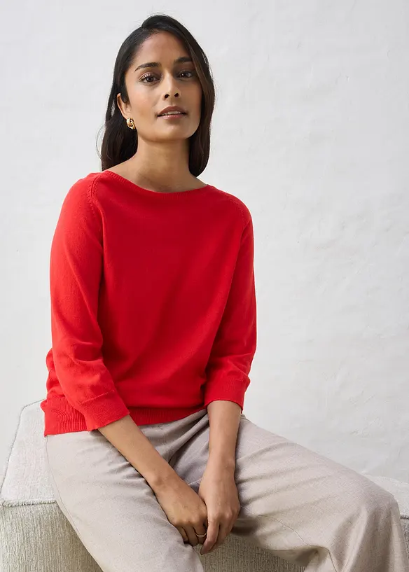 Svetr s pod&iacute;lem hedv&aacute;b&iacute;, bonprix