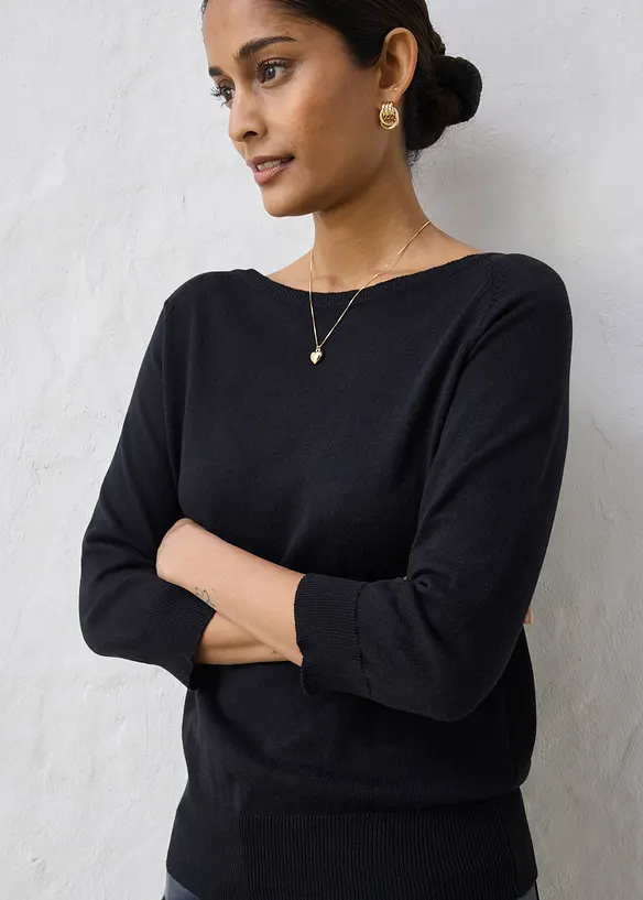 Svetr s pod&iacute;lem hedv&aacute;b&iacute;, bonprix